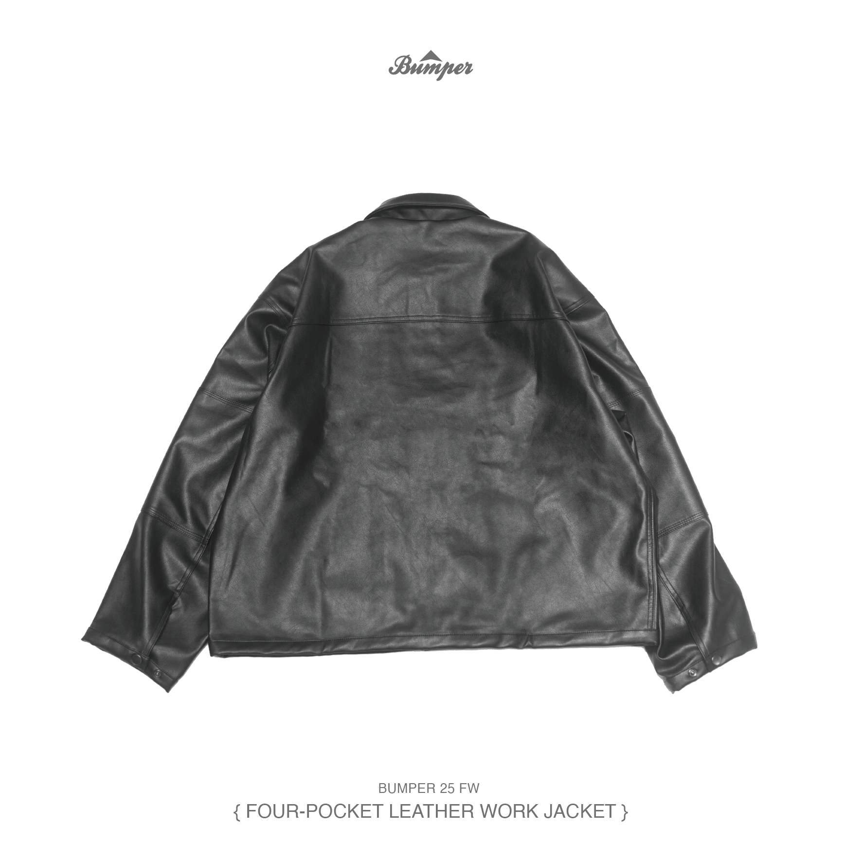 BUMPER 25 FW FOUR-POCKET LEATHER WORK JACKET