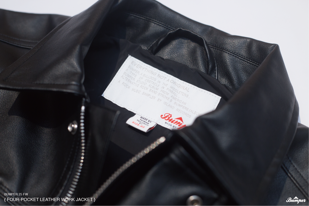 BUMPER 25 FW FOUR-POCKET LEATHER WORK JACKET