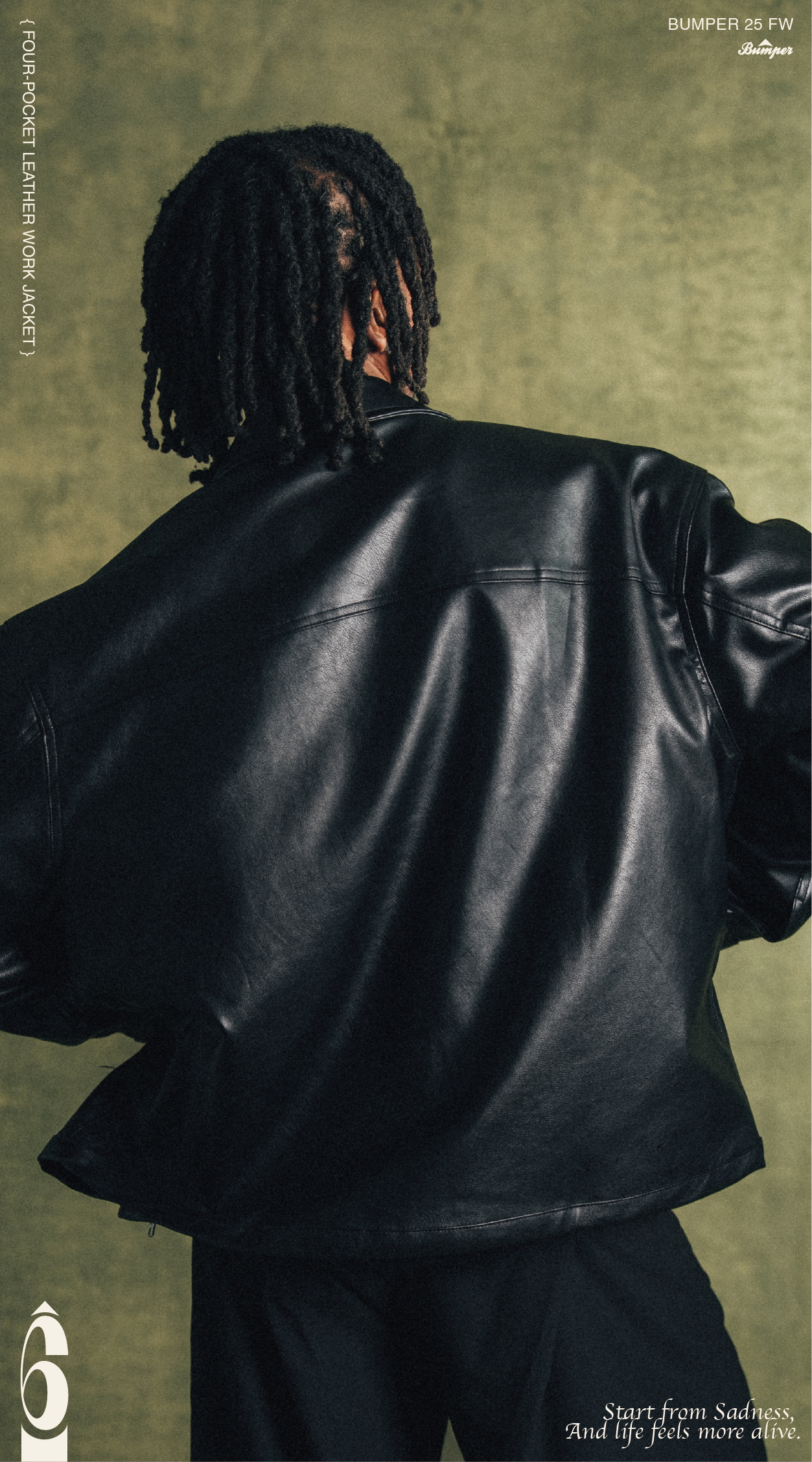 BUMPER 25 FW FOUR-POCKET LEATHER WORK JACKET