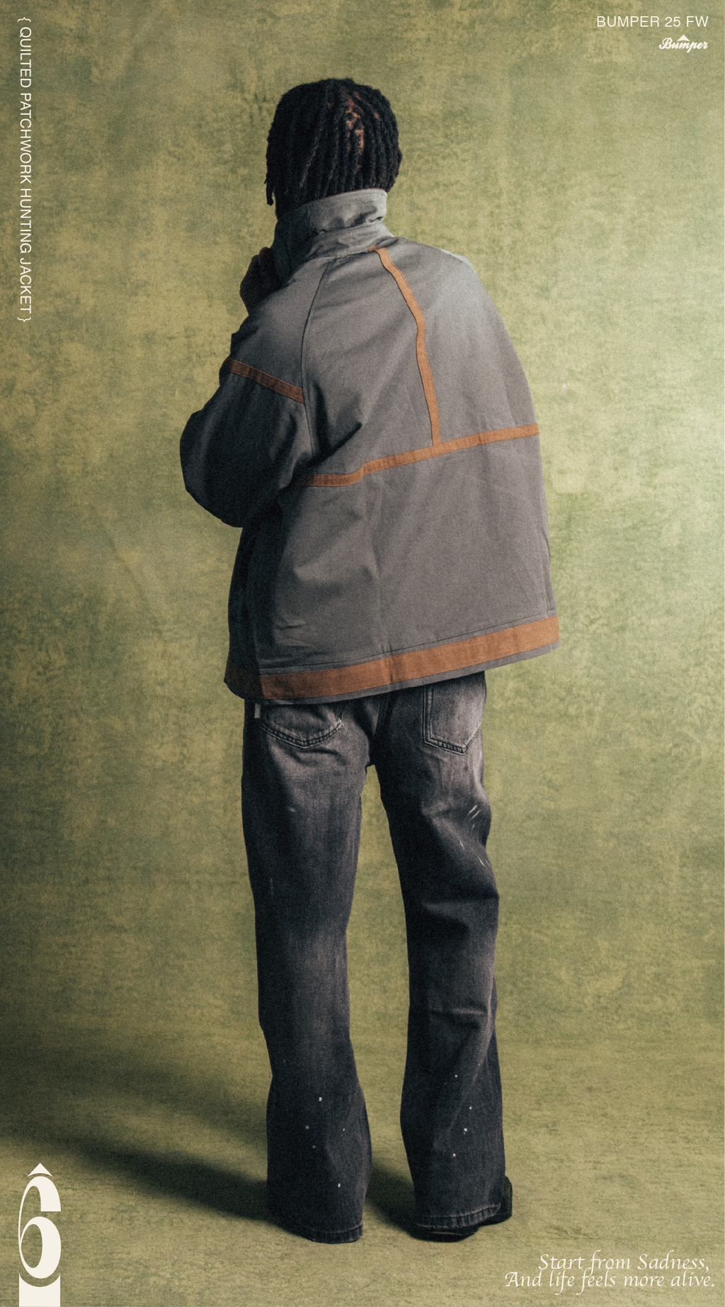 BUMPER 25 FW QUILTED PATCHWORK HUNTING JACKET