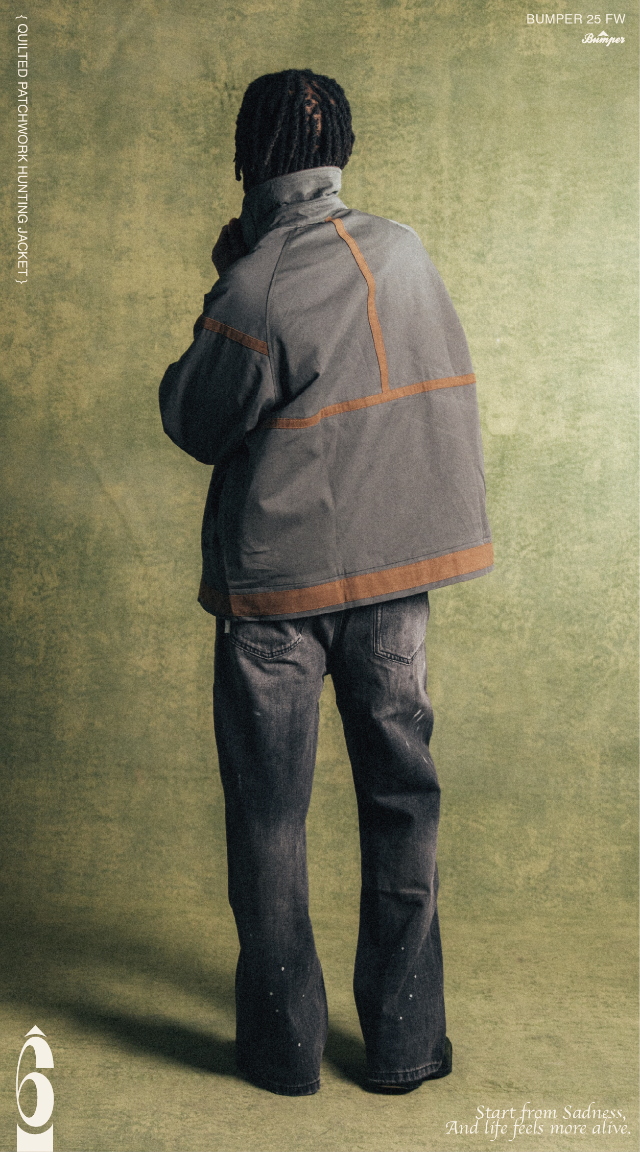 BUMPER 25 FW QUILTED PATCHWORK HUNTING JACKET