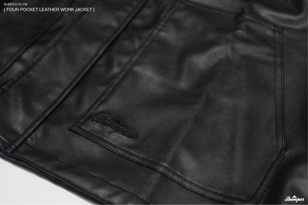 BUMPER 25 FW FOUR-POCKET LEATHER WORK JACKET