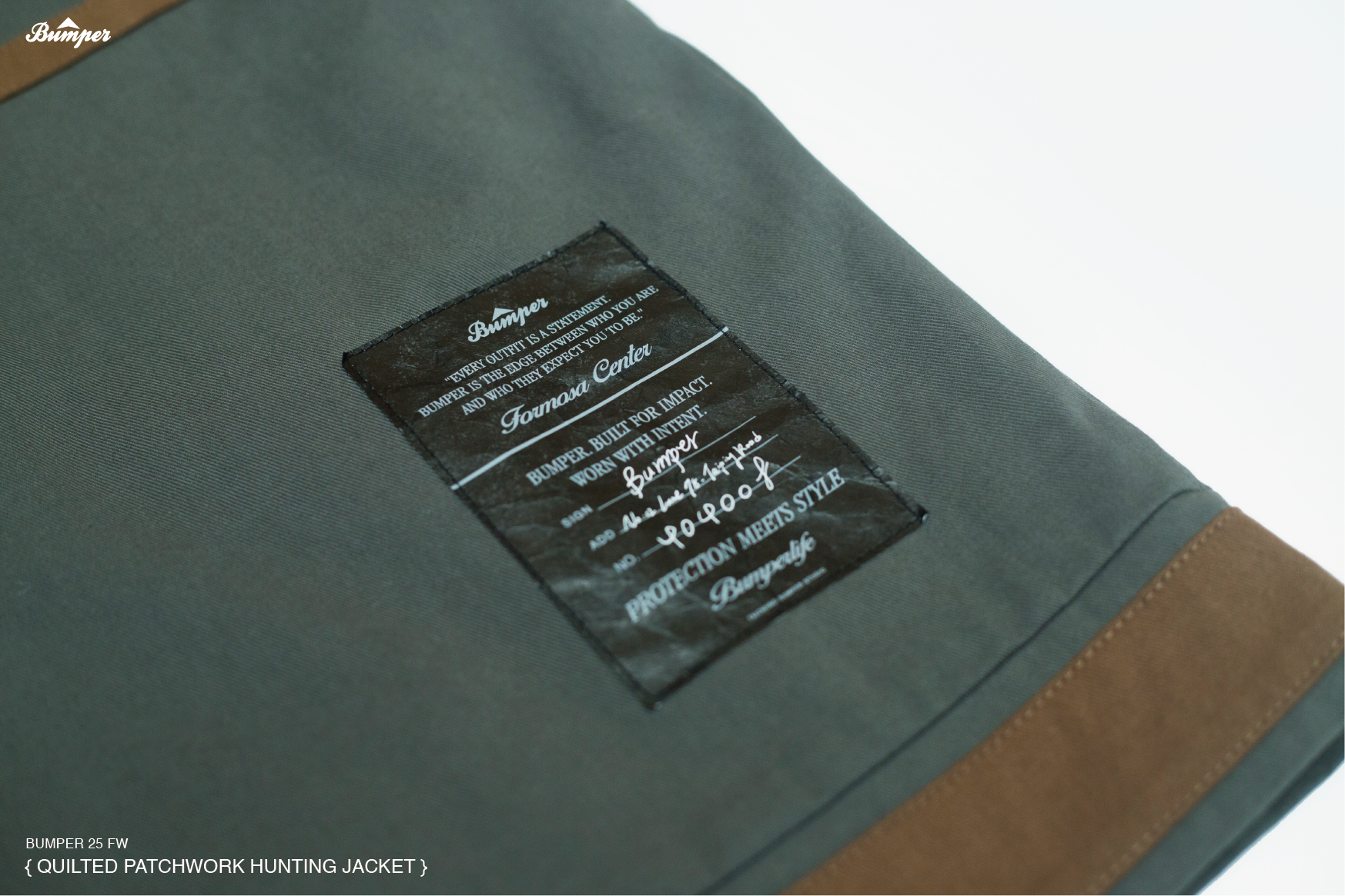 BUMPER 25 FW QUILTED PATCHWORK HUNTING JACKET