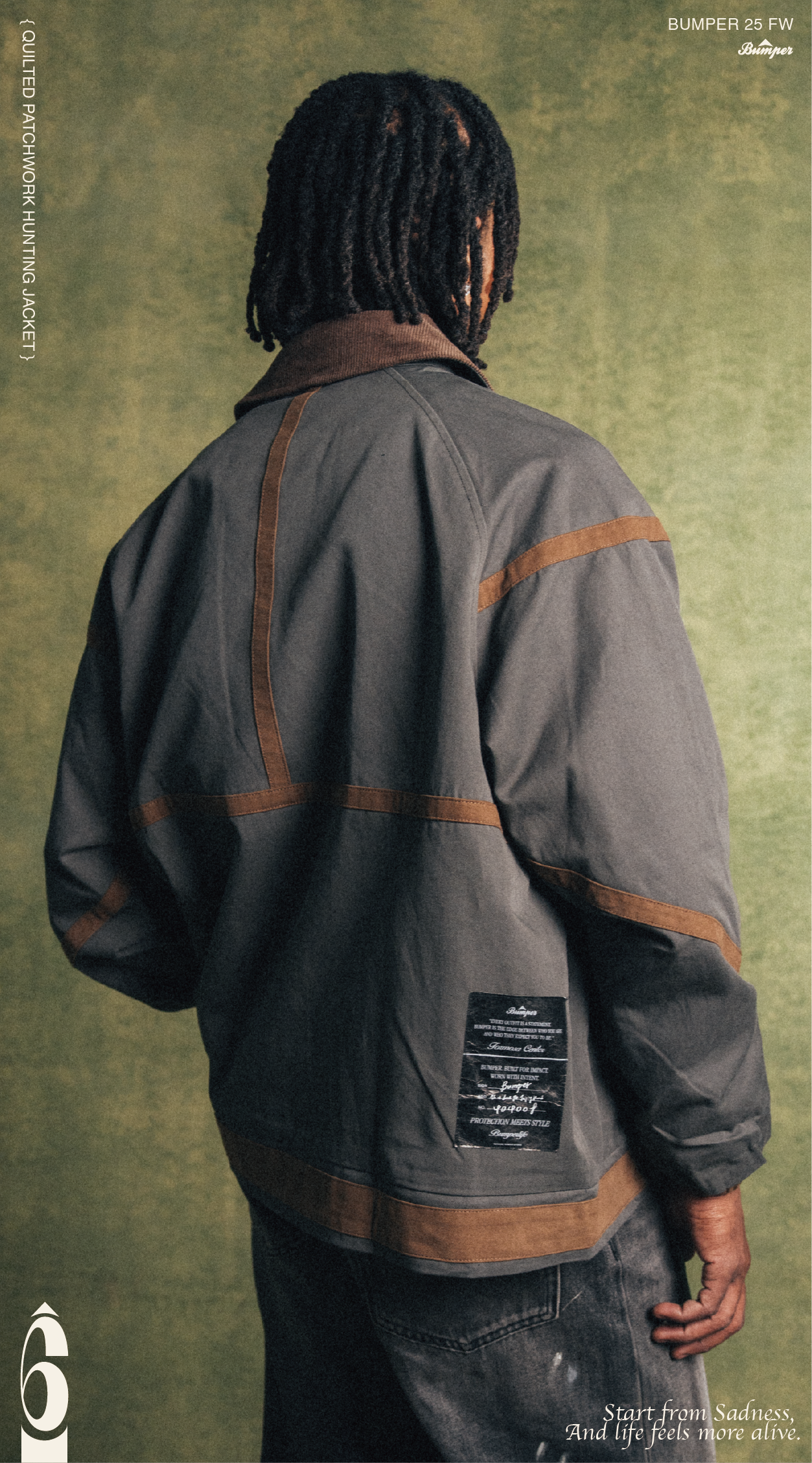 BUMPER 25 FW QUILTED PATCHWORK HUNTING JACKET