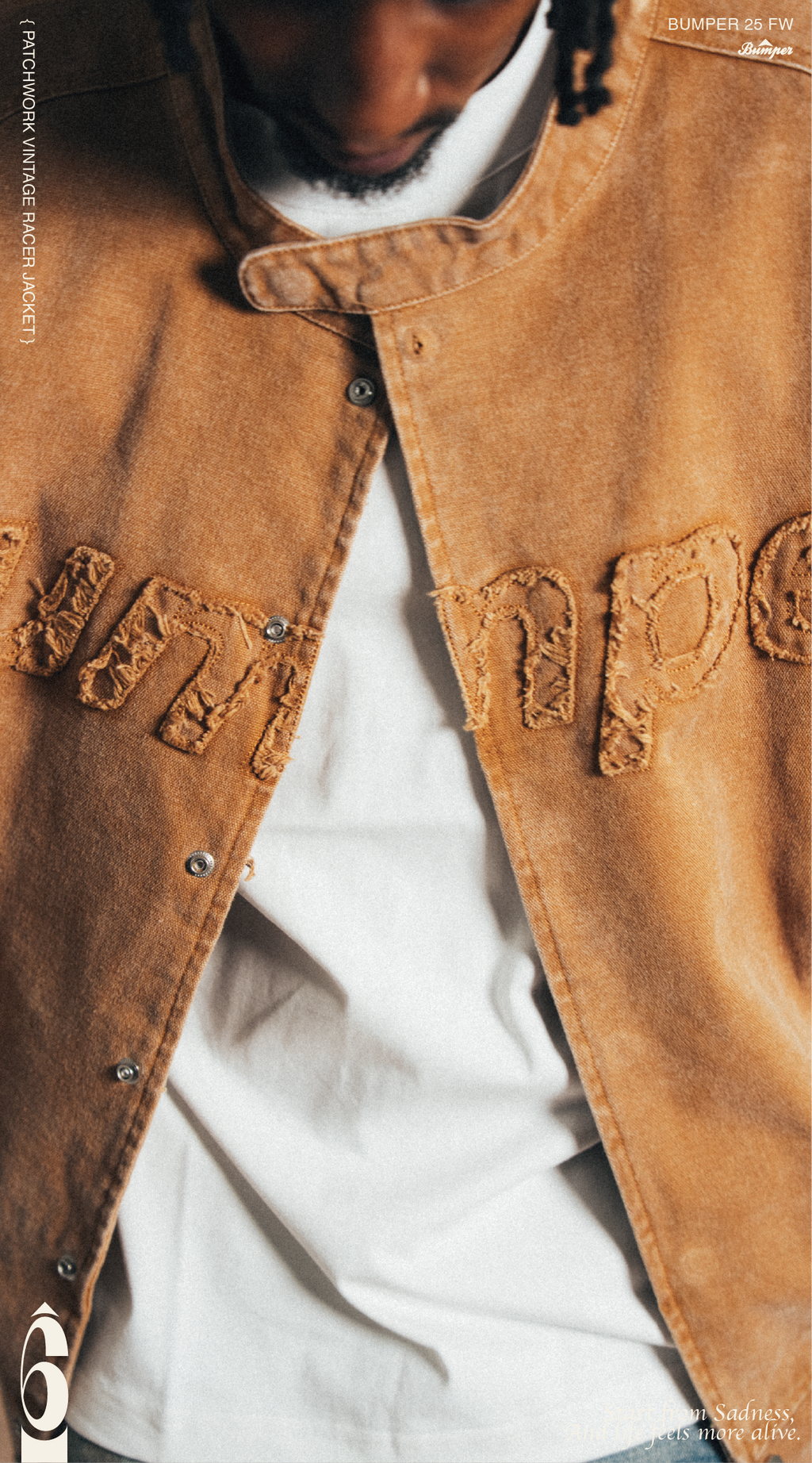 BUMPER 25 FW PATCHWORK VINTAGE RACER JACKET
