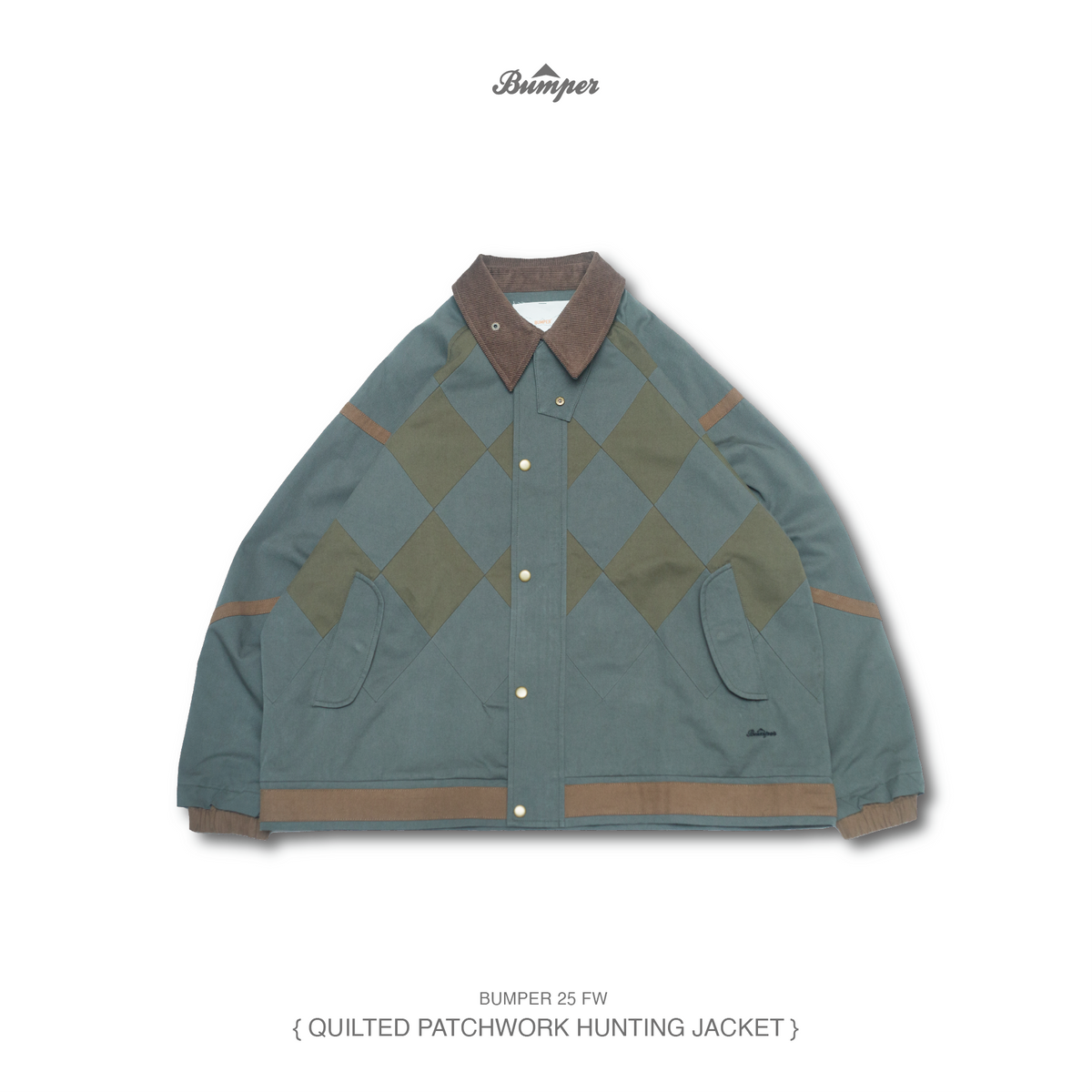 BUMPER 25 FW QUILTED PATCHWORK HUNTING JACKET