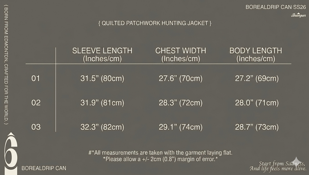BUMPER 25 FW QUILTED PATCHWORK HUNTING JACKET