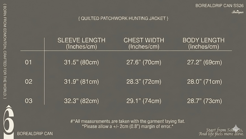 BUMPER 25 FW QUILTED PATCHWORK HUNTING JACKET