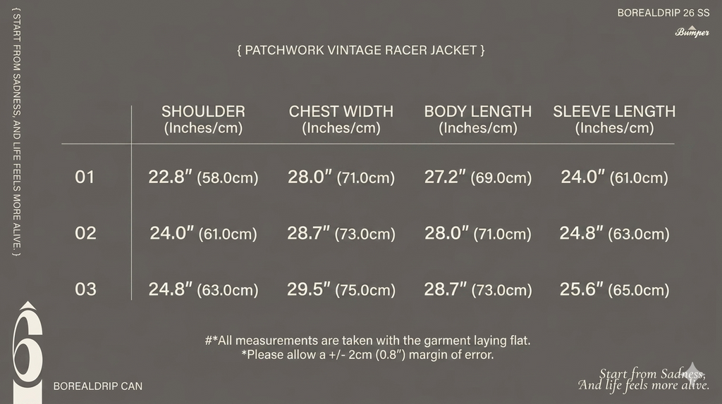 BUMPER 25 FW PATCHWORK VINTAGE RACER JACKET