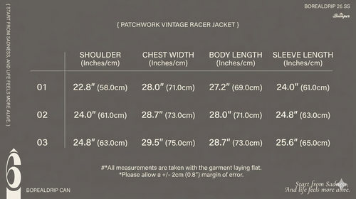 BUMPER 25 FW PATCHWORK VINTAGE RACER JACKET
